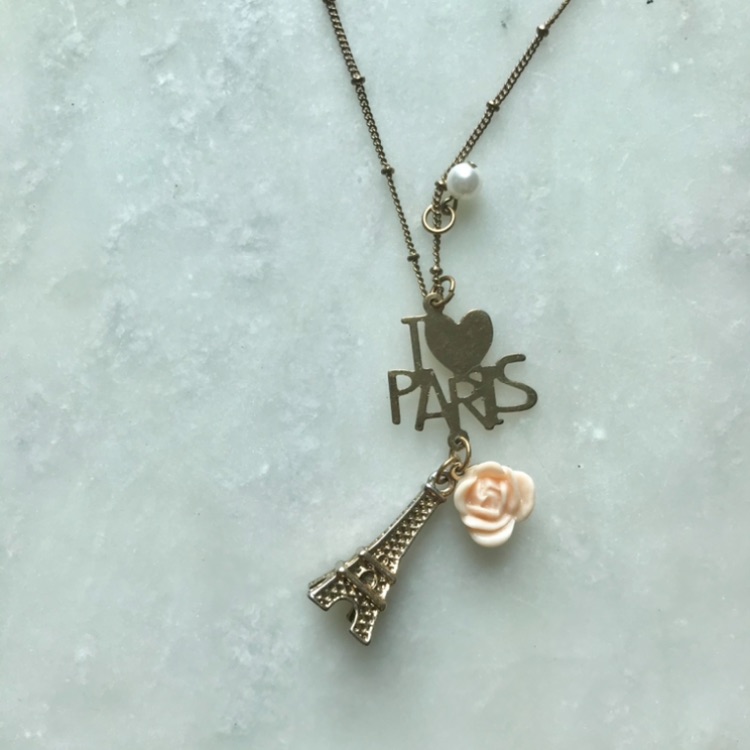 I Love Paris Gold Necklace